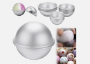 3d Aluminum Bath Bomb Molds Half Ball Sphere * 3 Sizes