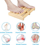LARGE Wooden Foot Pain Massager 5 Roller Care Reflexology Relax Stress Relief