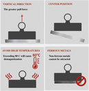 Salvage Magnet Recovery Neodymium Strong Magnetic Hook Treasure Hunting Fishing *3 Sizes