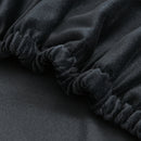 Tub Chair Cover + Cushion Cover  VELVET  Black