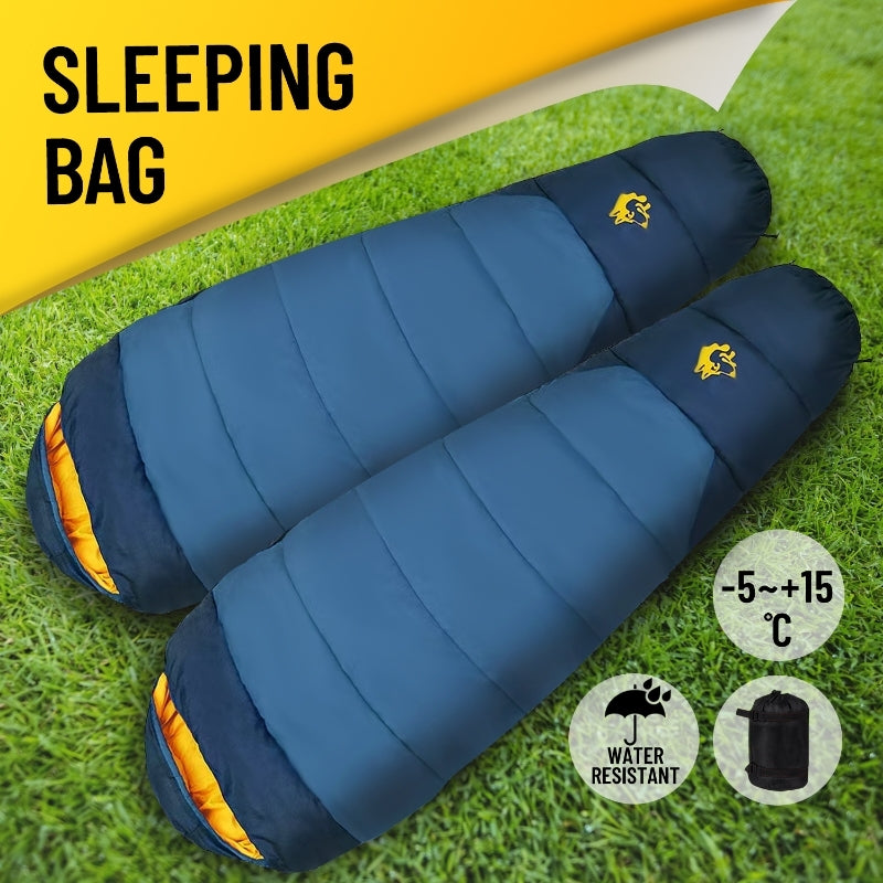 Outdoor Winter Camping Envelope Sleeping Bag Single  - 5°C