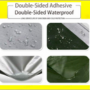 nzmegabuy heavy-duty 160gsm waterproof tarpaulin with reversible silver and dark green polyethylene surfaces