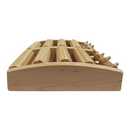 nzmegabuy wooden foot roller massager with five textured rollers for ergonomic reflexology and arch support