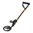 nzmegabuy hobby metal detector with LCD screen and adjustable black and yellow handle for outdoor treasure hunting