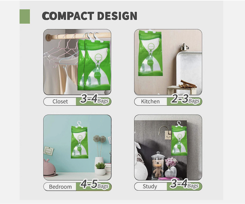 Dehumidifier Bag Moisture Absorber Hanging Wardrobe Drying Anti-mold Agent