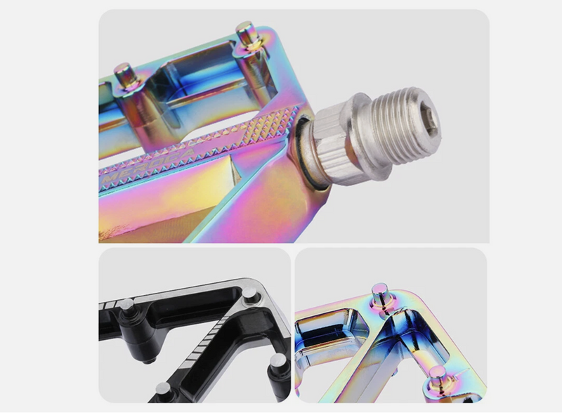 9/16'' Bicycle Pedals Cycling Road MTB Mountain Bike Pedals Flat Cycling Pedals * 2 Colors