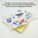 100x A4 Self Adhesive Address Labels Laser Inkjet Print Stickers - 40 label/page