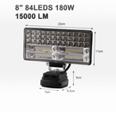 nzmegabuy 8-inch LED work light for Makita 18V batteries with adjustable angle and dual USB ports