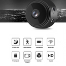 nzmegabuy black mini wireless 1080P WiFi security camera with night vision and motion detection features