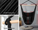 Garden Outdoor Hammock Chair Hanging Swing Indoor Pillow Camping * Black