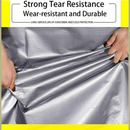 nzmegabuy heavy-duty 160gsm silver polyethylene tarpaulin showing durable tear-resistant material texture