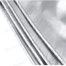nzmegabuy heavy-duty 160gsm silver polyethylene tarpaulin with reinforced edges for outdoor protection