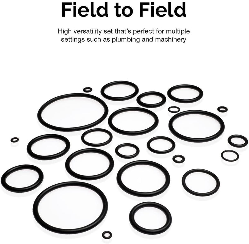 New 419Pcs Rubber O-Ring Assortment Kit