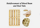 LARGE Wooden Foot Pain Massager 5 Roller Care Reflexology Relax Stress Relief