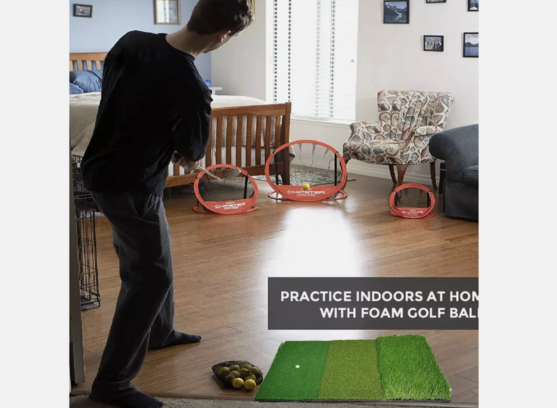Golf Mat 3-in-1 Practice Mat Outdoor Indoor Training Mat Hitting Mat Driving Pad