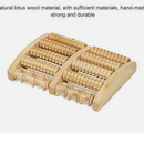 nzmegabuy wooden foot roller massager with five textured rows for reflexology and manual pressure relief