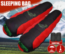 Camping Mummy Sleeping Bag Single -5°C Red/Black