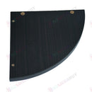 5-Tier Black Corner Floating Wall Shelf