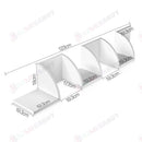 5-Tier Black Corner Floating Wall Shelf