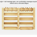 nzmegabuy wooden foot massager featuring five textured rollers for reflexology and acupoint relief