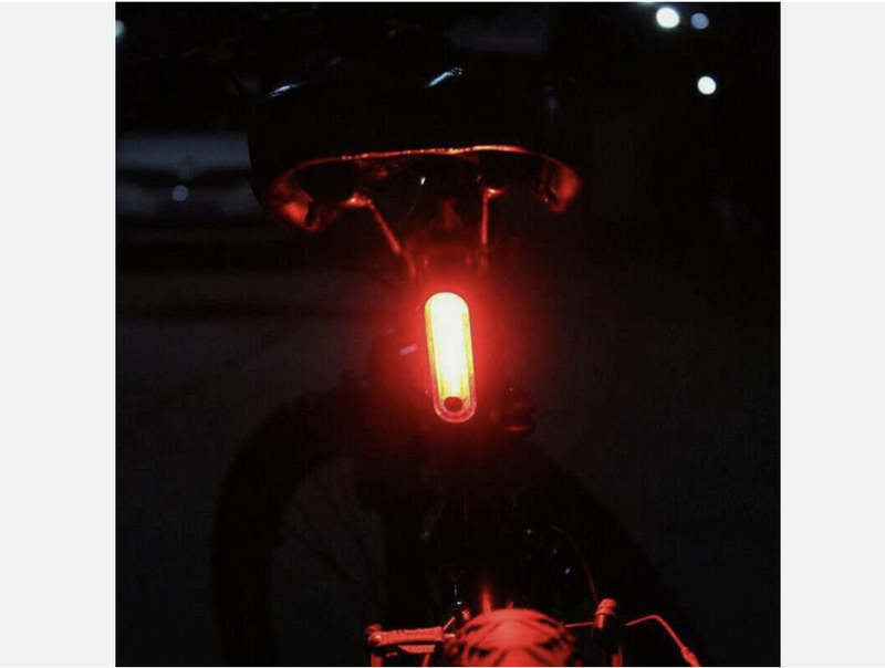 2pcs Bicycle Rear Tail Light Cycling 4Modes USB Rechargeable LED Bike Front Lamp
