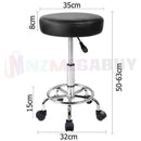 Salon Stool NZ – Adjustable PU Leather Hydraulic Hairdressing Chair