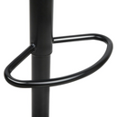 nzmegabuy black powder-coated metal bar stool footrest detail with durable corrosion-resistant finish