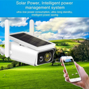 nzmegabuy solar WiFi security camera with integrated solar panel and smartphone app remote viewing in a rural setting