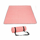 Large Picnic Blanket Premium Cashmere Rug Waterproof Mat Outdoor 200X200 * 2 Colors