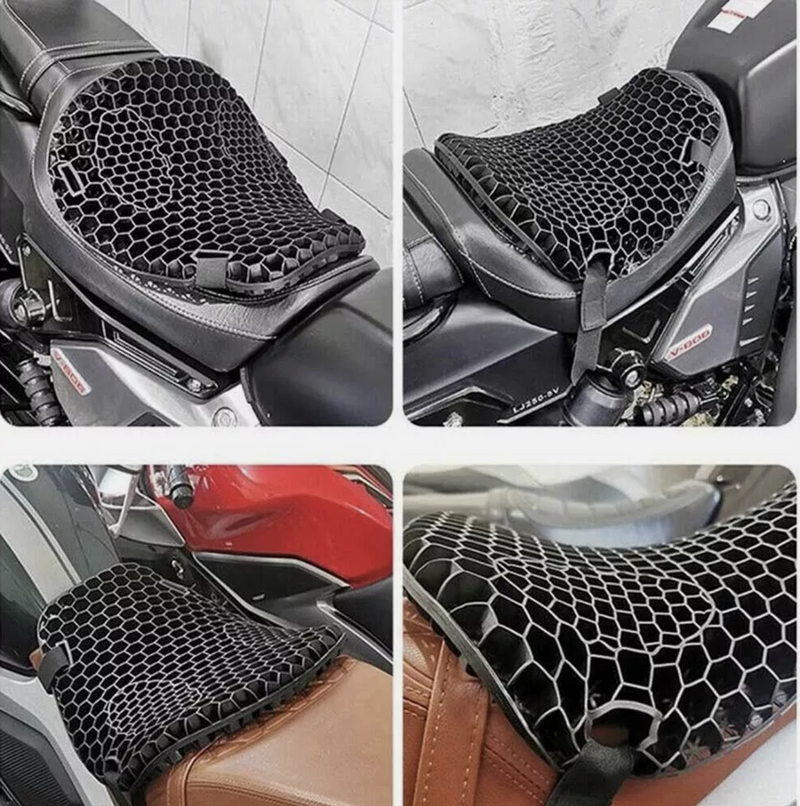 Universal Motorcycle Seat Cushion Cover Comfort Gel Pillow Pad Pressure Relief