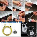 nzmegabuy car cover anti-theft security cable and combination padlock set for vehicle protection