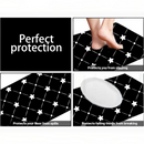 nzmegabuy black floral lattice washable kitchen mat set with non-slip backing and cushioned crystal velvet surface