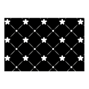 nzmegabuy black kitchen mat set featuring a white floral lattice pattern with cushioned crystal velvet surface