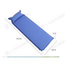 nzmegabuy blue self-inflating camping mat with built-in pillow, 69cm wide and 5cm thick for outdoor sleeping comfort