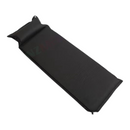 nzmegabuy black self-inflating single camping mat with built-in pillow and moisture-resistant polyester surface