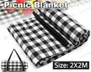Large Picnic Blanket Premium Cashmere Rug Waterproof Mat Outdoor 200X200 * 2 Colors