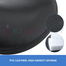 nzmegabuy salon stool featuring durable black PU leather upholstery and high-density foam padding for comfort