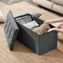 Portable Ottoman Storage 76cm "Grey"