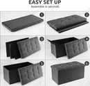Portable Ottoman Storage 76cm "Grey"