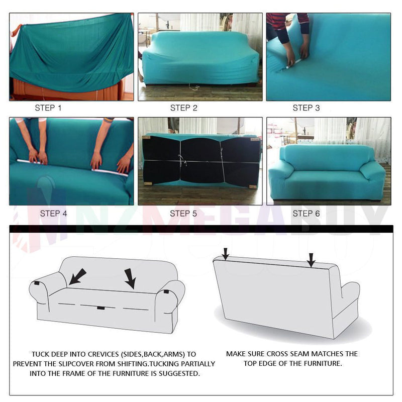 Stretch Sofa Cover Lounge Couch Removable Slipcover *4 Sizes