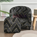 Tub Chair Cover + Cushion Cover *Golden Squre 1&2 Pieces