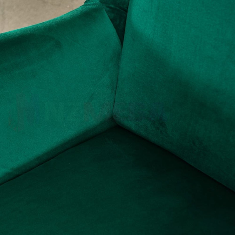 Wingback Sofa Covers Velvet * Emerald