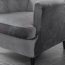 Wingback Sofa Covers Velvet * Dark Grey