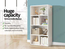 Bookcase Display Shelf Storage Cabinet Stand Home Office Bookshelf  * White