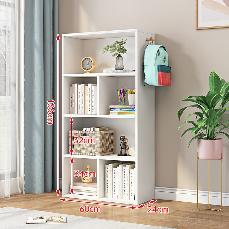 Bookcase Display Shelf Storage Cabinet Stand Home Office Bookshelf  * White