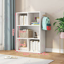 3-Tier White Bookcase – Display Shelf Storage Cabinet