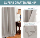 Blockout Curtain Eyelet  2PC Taupe *2 Sizes