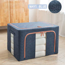 Foldable Storage Box  Steel Frame Navy * 2 Sizes