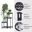 Plant Stand Garden Planter Metal Flower Pot Rack Corner Shelving Indoor Outdoor*L4 tier