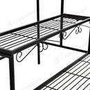 Plant Stand Garden Planter Metal Flower Pot Rack Corner Shelving Indoor Outdoor*70CM